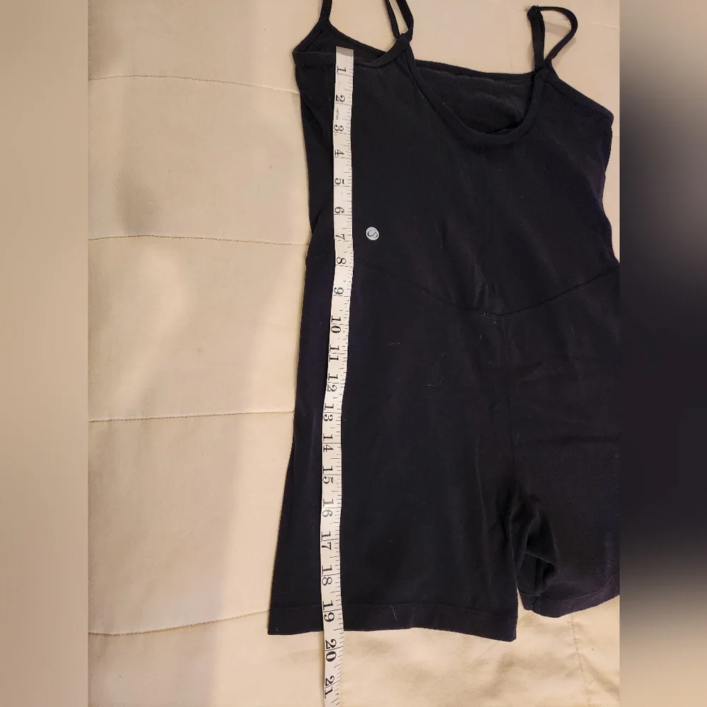 CRZ YOGA Bundle Of Black Bodysuit & Red Leggings, Adjustable Strap, EUC Small